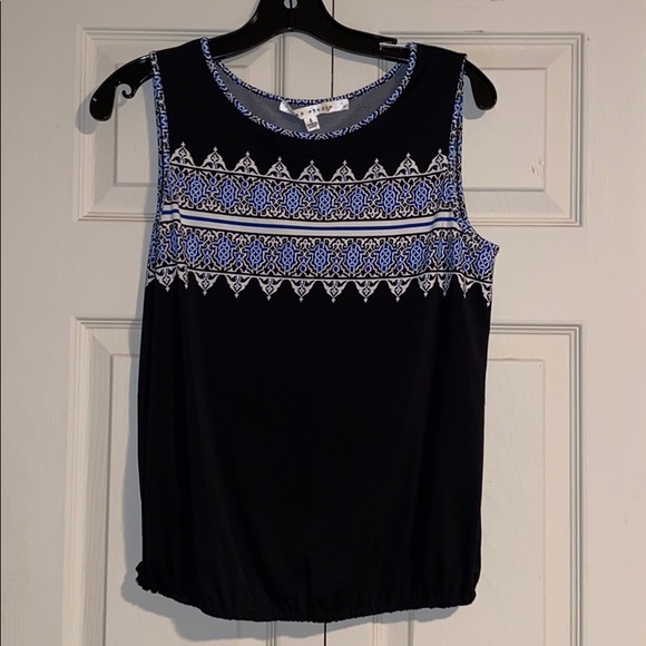 Max Studio Sleeveless Printed Top - Picture 1 of 3
